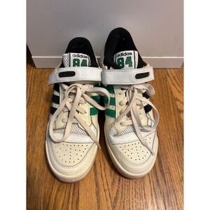 Adidas Forum 84 Low Cream Green Black White Leather Sneakers Men's Size